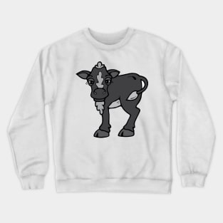 Grey cow Crewneck Sweatshirt